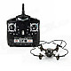 Mini 2.4GHz 6-CH IR Remote Control Outdoor Quadcopter Toy - Black (6 x AA)