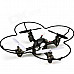 Mini 2.4GHz 6-CH IR Remote Control Outdoor Quadcopter Toy - Black (6 x AA)