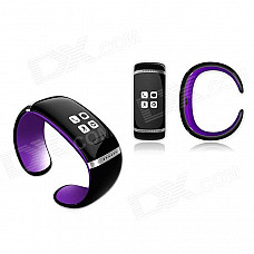 OLED Bluetooth V3.0 Smart Touch Bracelet Watch w/ Music Player / Call Answering / Pedometer - Black