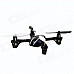 JD-385 Mini Wireless 2.4G 4-Axis 6-Channel Aircraft w/ IR Remote Control - Black + White