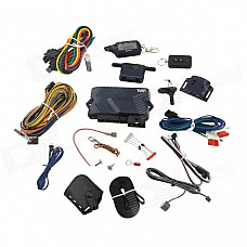 A91 Two Way Car Alarm System w/ 1.5" LCD Remote Controller / Alarm System for Russia - Deep Blue