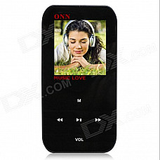 ONN Q2 Ultra-Slim 1.5" TFT Screen Sporting MP4 Player w/ FM / USB 2.0 / 3.5mm - Black (8GB)