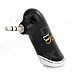 D8 1103 Mini Car 3.5mm Jack Plug Bluetooth V3.0 Hands-free Audio Receiver w/ Stereo Output - Black