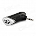 D8 1103 Mini Car 3.5mm Jack Plug Bluetooth V3.0 Hands-free Audio Receiver w/ Stereo Output - Black