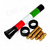 Universal Italy Flag Pattern Car DIY Radio Antenna - Green + White + Red + Black