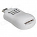 Micro USB 5-Pin TF / Micro SD OTG Card Reader for Samsung / HTC / BlackBerry - White (8GB)