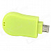 Micro USB Micro SD / TF Card Reader for Samsung / HTC / BlackBerry + More - Grass Green