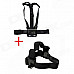 HGYBEST Eelastic Chest Strap and Head Strap Set for GOPRO - Black