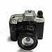Z505 Camera Style Butane Gas Lighter - Black + Silver