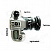 Z505 Camera Style Butane Gas Lighter - Black + Silver