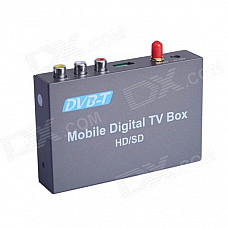 TM237A HD / SD Mobile Digital Car DVB-T TV Receiver - Ash Black