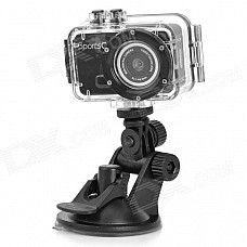 M200 Outdoor Waterproof 3.0MP CMOS Sport Camera w/ TF / Micro USB - Black