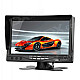 2-CH Video 1-CH Audio 7" Car LCD Monitor Display w/ Sun Shield - Black (12~24V)
