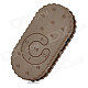 S-What Biscuit Shaped 3.5mm MP3 Player w/ TF - Brown