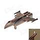 Creative Warplane Shaped Butane Jet Torch Lighter - Red Bronze