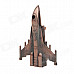 Creative Warplane Shaped Butane Jet Torch Lighter - Red Bronze