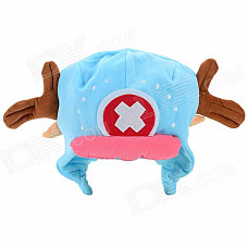 Cute Deer Style Plush Cosplay Hat - Pink + Blue