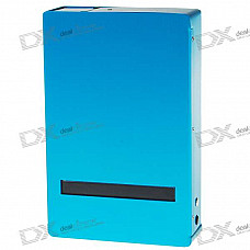 Automatic Release Aluminum Alloy Cigarette Case with Carrying Pouch - Blue (Holds 10)