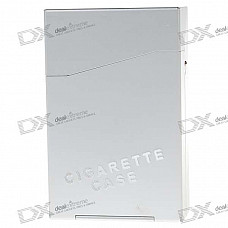 Aluminum Alloy Cigarette Case - Silver (Holds 10)