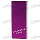 Lady's Aluminum Alloy Cigarette Case - Purple (Holds 10)