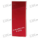 Lady's Aluminum Alloy Cigarette Case - Wine Red (Holds 10)