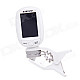 A3 1.3" LCD Clip On Chromatic Tuner for Guitar / Bass / Violin / Ukulele - White