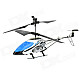 S041G Waterproof 3.5-CH R/C Helicopter Toy w/ Gyro + LED Light - Blue + White