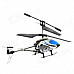 S041G Waterproof 3.5-CH R/C Helicopter Toy w/ Gyro + LED Light - Blue + White