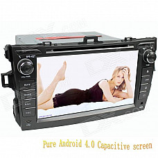 LsqSTAR 8" Android Capacitive Screen 2-Din Car DVD Player w/ GPS FM BT Wifi SWC AUX for Old Corolla