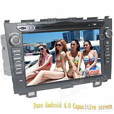 LsqSTAR 8" Android Capacitive Screen 2-Din Car DVD Player w/ GPS FM BT Wifi SWC TV AUX for Honda CRV