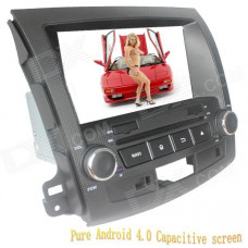 LsqSTAR 8" Android Capacitive Screen 2-Din Car DVD Player w/ GPS FM SWC AUX for Mitsubishi Outlander