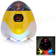 SLANG TY-030 Multi-function Rechargeable Media Player Speaker w/ RGB LED / USB / TF / FM - Yellow