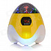 SLANG TY-030 Multi-function Rechargeable Media Player Speaker w/ RGB LED / USB / TF / FM - Yellow