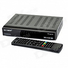 SKYBOX F6 2.7" Screen 1080P HD Digital Satellite Receiver w/ Remote Controller - Black (2 x AAA)