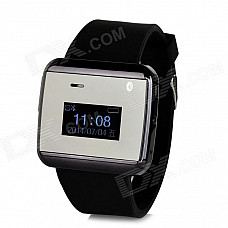 2S 1.1" OLED Waterproof Bluetooth V3.0 Wrist Watch - Black