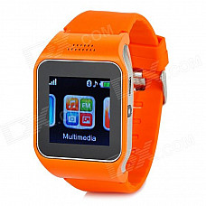 V9 GSM & Bluetooth Wrist Watch Phone w/ 1.5" Screen, Quad-band, FM - Orange