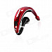B.O.W H8800 Rechargeable Bluetooth V3.0 Mini Earhook Headset w/ Microphone - Black + Red