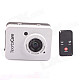 PANNOVO 2.4" Touch Screen 5.0M CMOS HD Waterproof Sport Mini Camcorder w/ HDMI + Remote - White