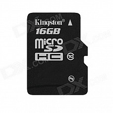 Kingston 16GB microSDHC Class 10 Flash Memory Cards with SD Adapter SDC1016GB