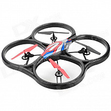 WLtoys V333 2.4GHz 4-CH Radio Control UFO Bubble Quadcopter R/C Helicopter - Red + Blue