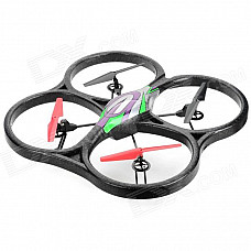 WLtoys V333 2.4GHz 4-CH Radio Control UFO Bubble Quadcopter R/C Helicopter - Purple + Green