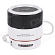 SLANG WS-A88 Lens Style Rechargeable Multimedia Player Speaker w/ USB 2.0 / TF / FM - White + Black