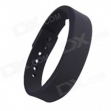 Wireless Bluetooth V4.0 Smart TPU Wrist Band w/ Call Remind / Idle Vibration / Alarm Clock - Black