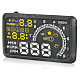 W02 5.5" HUD Head-up Display System w/ Speedometer / OBD II Cable - Black + Yellow