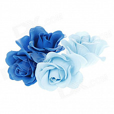 Romantic Rose Scented Soap Petals for Valentines Day / Wedding - Blue + Light Blue