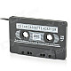 Car Cassette Tape Adapter for MP3 / DVD / VCD Player w/ 3.5mm Jack - Black (12~24V)