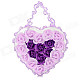 Romantic Rose Shaped 18-Soap Flower Bath Confetti - Grey Violet + Modena