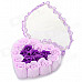 Romantic Rose Shaped 18-Soap Flower Bath Confetti - Grey Violet + Modena