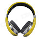 OYK OK-400 3.5mm Wired Stereo Headband Headphone - Lemon Yellow + Silver