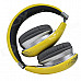 OYK OK-400 3.5mm Wired Stereo Headband Headphone - Lemon Yellow + Silver